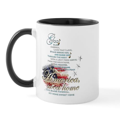 White/Black Inside - God Bless America: Mug