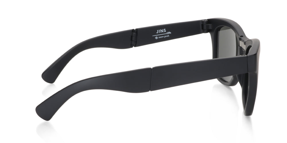 JINS x Snow Peak Folding Sunglasses U143 - Lightweight Polarized UV Protection Sunglasses for Outdoor Activities, Hiking, and Travel