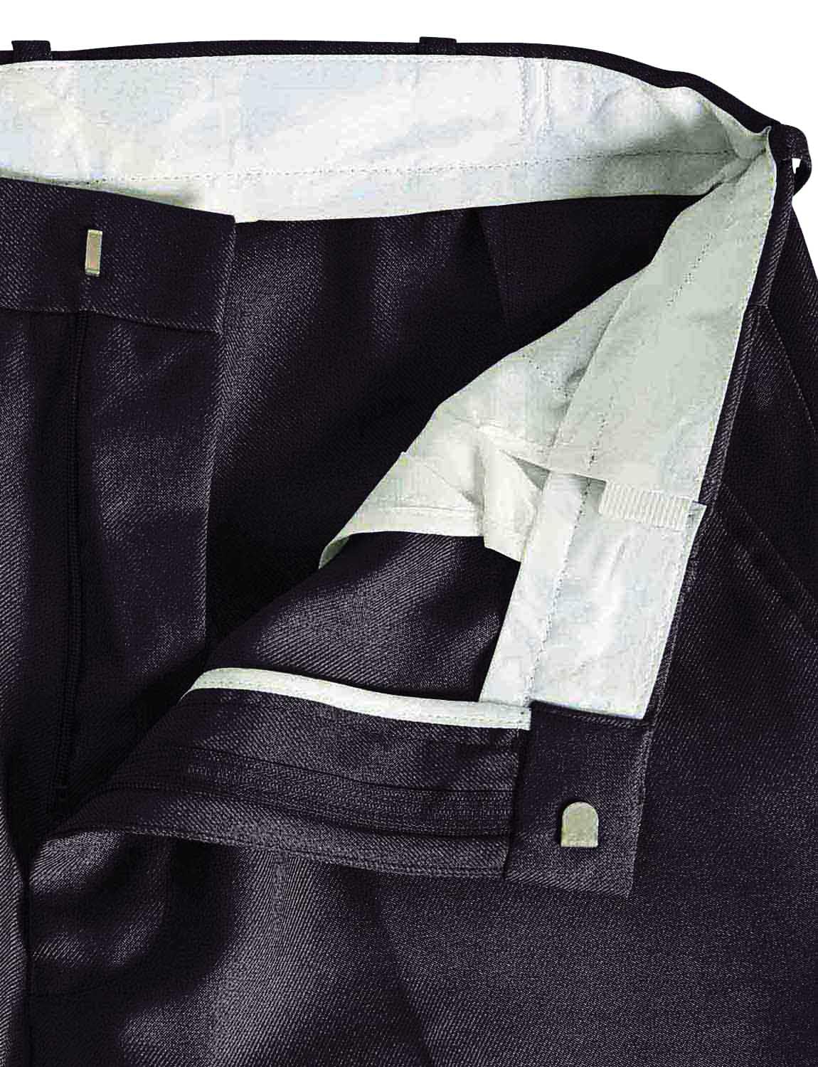 Men's Stretch Waist Dress Pants - Formal Business Slacks with Hidden Elastic Waistband for Office Work & Professional Occasions