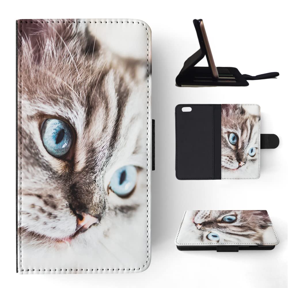 Siamese Cat Print Flip Wallet Phone Case for Apple iPhone 6 & 6S - Stylish Protective Cover with Card Slots for Everyday Use