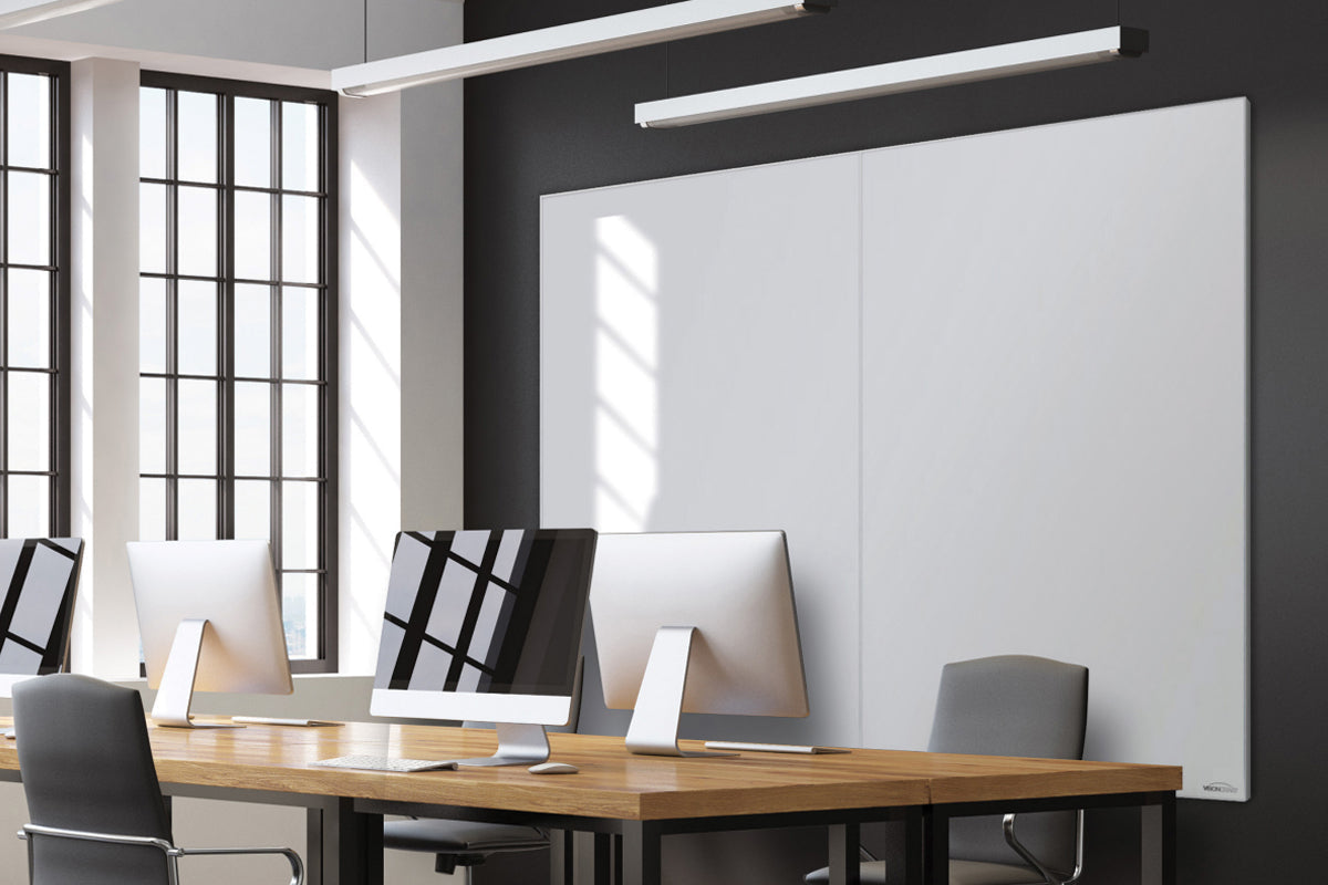 Vision Slim Magnetic Whiteboard 36x36 Inches - Dry Erase Board for Office, Classroom & Home - Lightweight & Durable Wall Mount Whiteboard for Notes, Presentations & Planning
