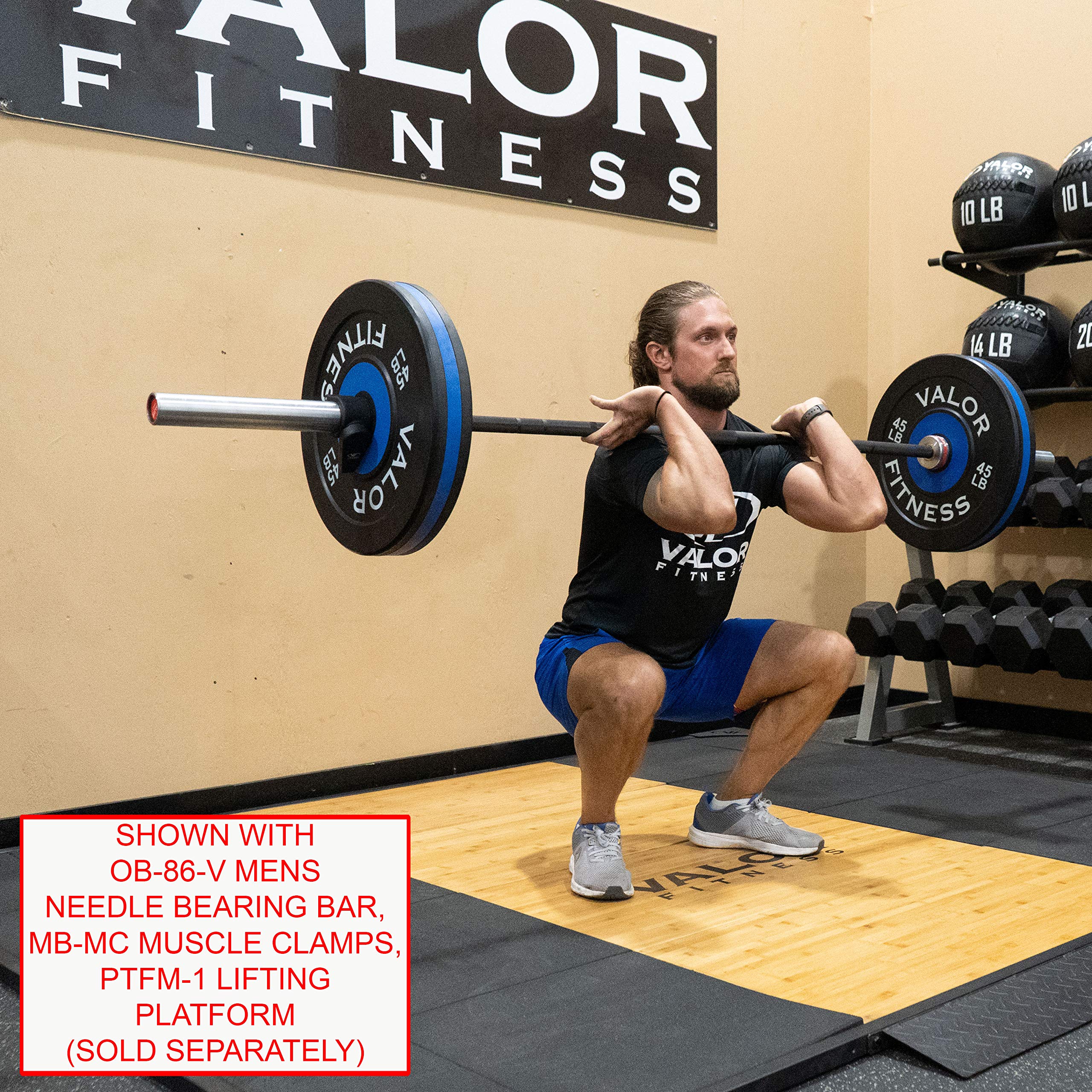 Valor Fitness Olympic Bumper Plates - Weight Lifting Plates for Strength Training, CrossFit & Powerlifting - Available in Pairs, Singles & Sets - Perfect for Home Gym, Cross Training & Functional Fitness Workouts