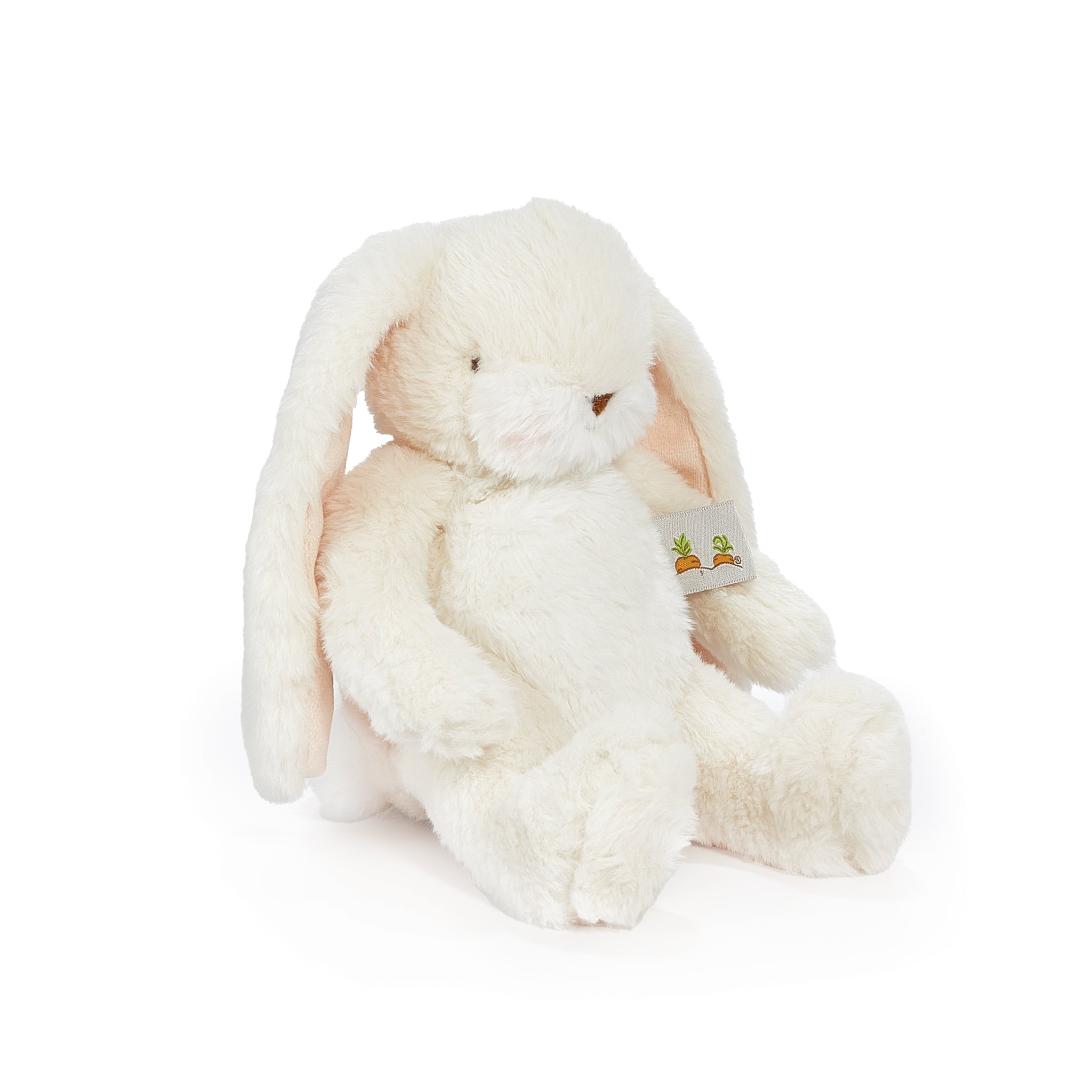 Wee Nibble 8 Cream Bunny Plush Toy - Soft Stuffed Animal for Kids & Collectors - Perfect for Easter Gifts, Nursery Decor, and Cuddling