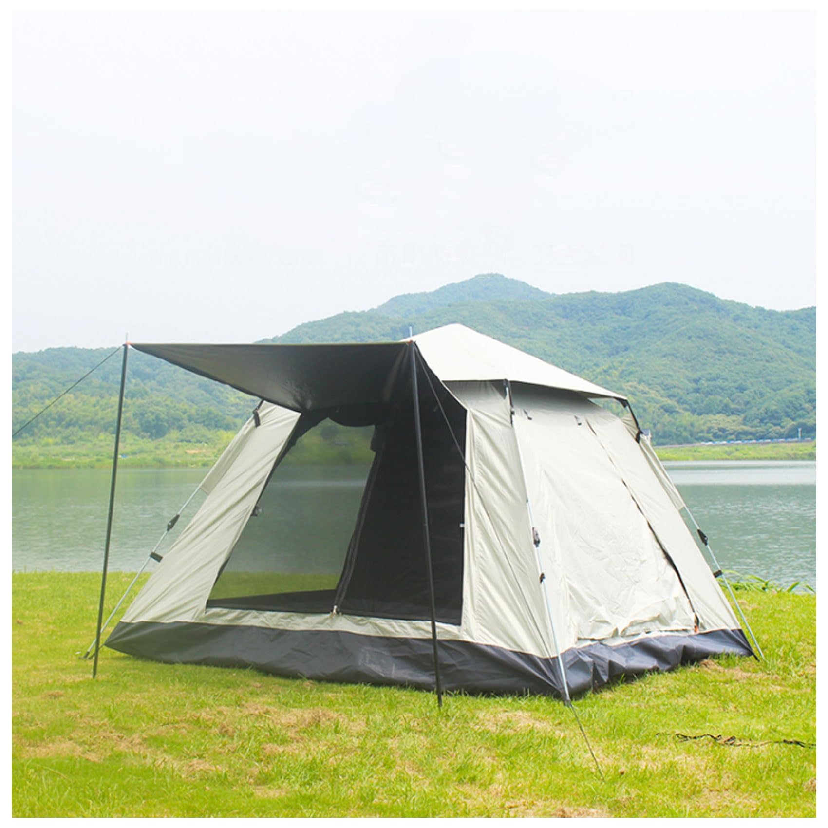**3-4 Person Pop-Up Camping Tent - Waterproof, Quick Setup, Lightweight & Portable with Carry Bag - Perfect for Hiking, Backpacking & Outdoor Adventures**