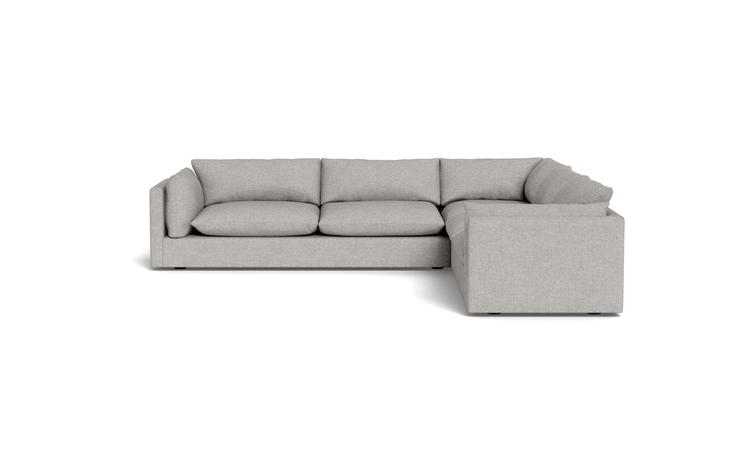 SoCo 124 Corner Sectional Sofa - Modern L-Shaped Couch with Storage & Recliner for Living Room, Family Room, or Home Theater - Comfortable Fabric Upholstery & Sturdy Frame