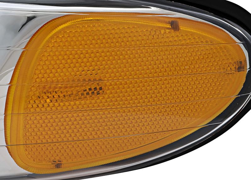 1996-1999 Chrysler Town & Country Dodge Caravan Plymouth Voyager Replacement Headlight Assembly Kit - Halogen Headlamp Set for Driver & Passenger Side - Perfect for Night Driving and Foggy Conditions