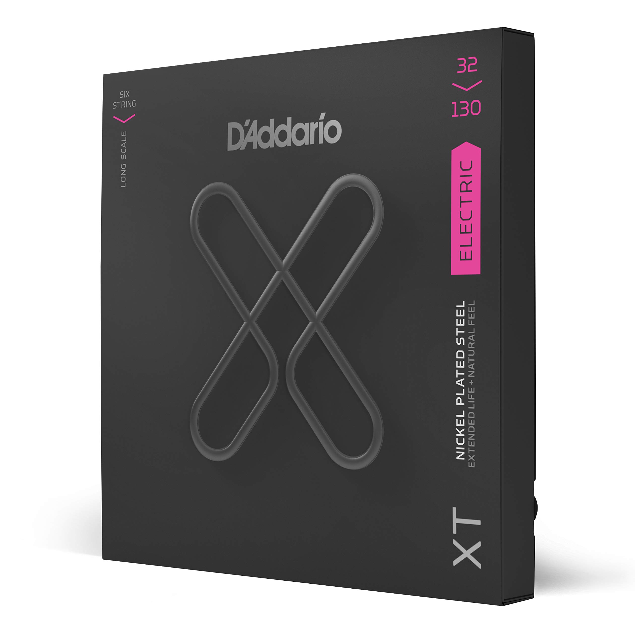 D'Addario XT Coated Bass Guitar Strings - 6 String Electric Bass Strings, Regular Light 32-130 Gauge - Long-Lasting Tone & Durability - Perfect for Rock, Jazz & Studio Recording
