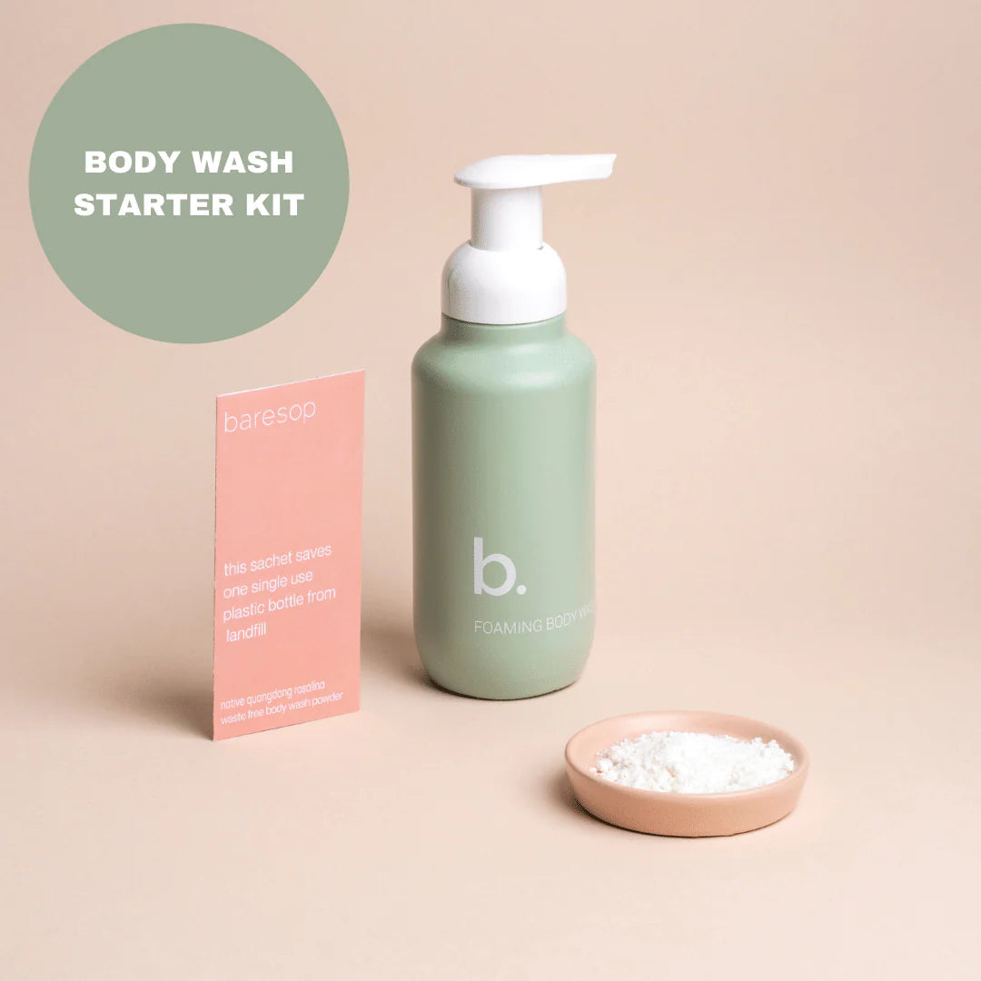 Baresop Starter Kit - Natural Body Wash with Quandong & Rosalina for Sensitive Skin | Hydrating & Soothing Shower Gel | Perfect for Daily Use & Spa Days