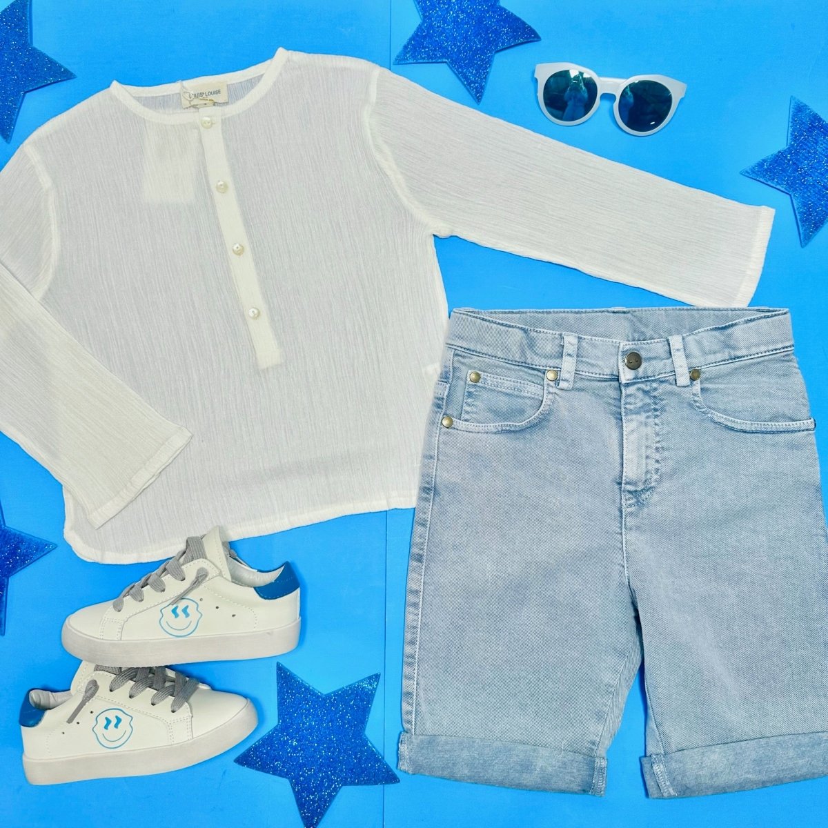 Washed Denim Shorts for Women - High Waisted Distressed Denim Shorts with Pockets | Perfect for Summer, Beach, and Casual Outfits