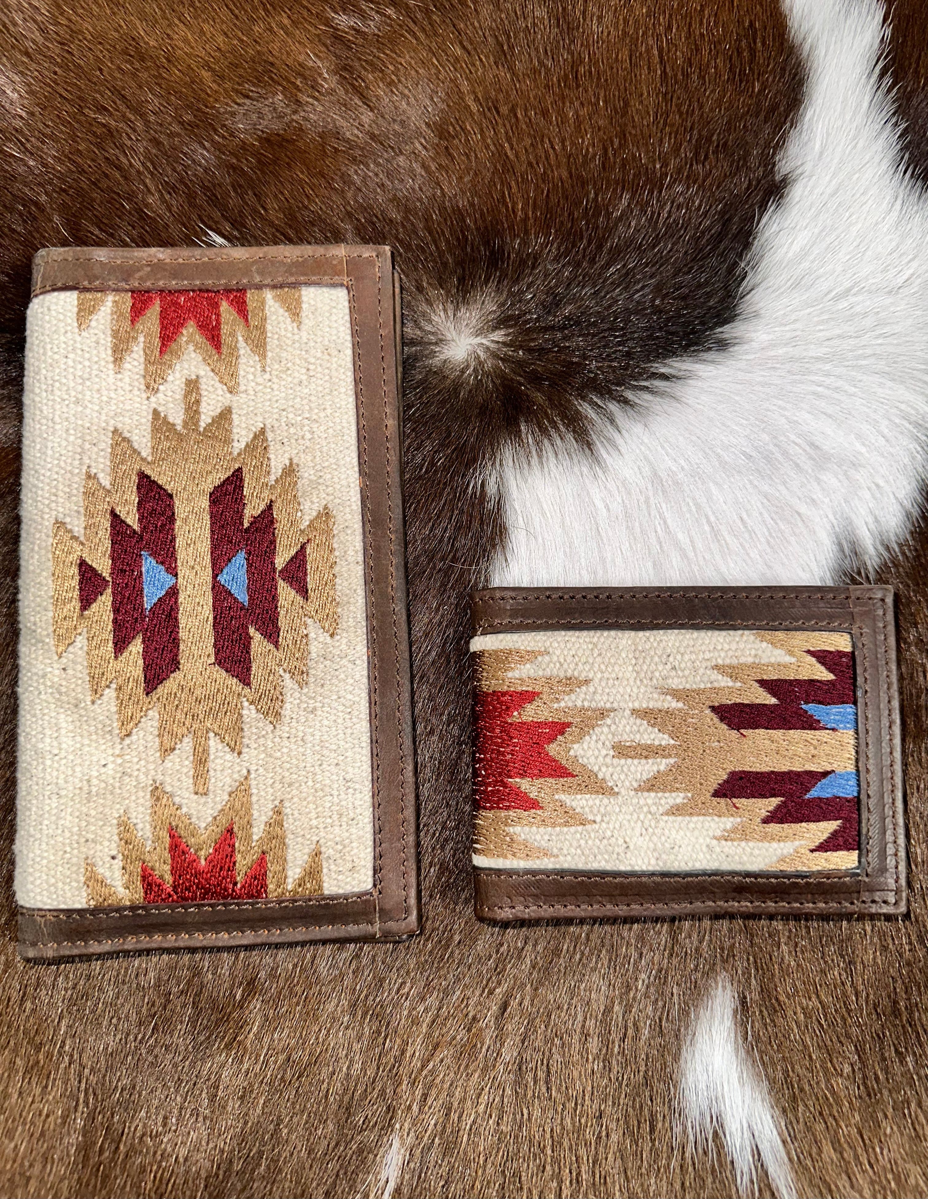 Aztec Brown Rugged Leather Wallet for Men - Durable RFID Blocking Bifold Wallet for Travel & Everyday Use