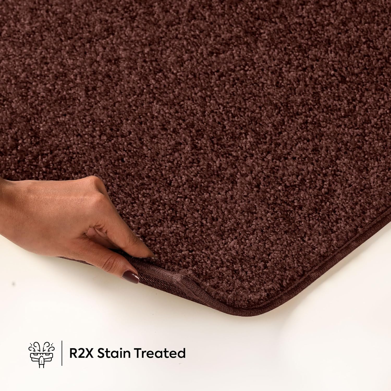 Ambiant Saturn Collection Kids' Favorite Chocolate Area Rug - 6' x 8' Oval, Stain-Resistant Indoor Rug for Living Room, Bedroom, Dining Room | Pet & Child Safe Non-Slip Rug for Home Decor, Wedding Gift