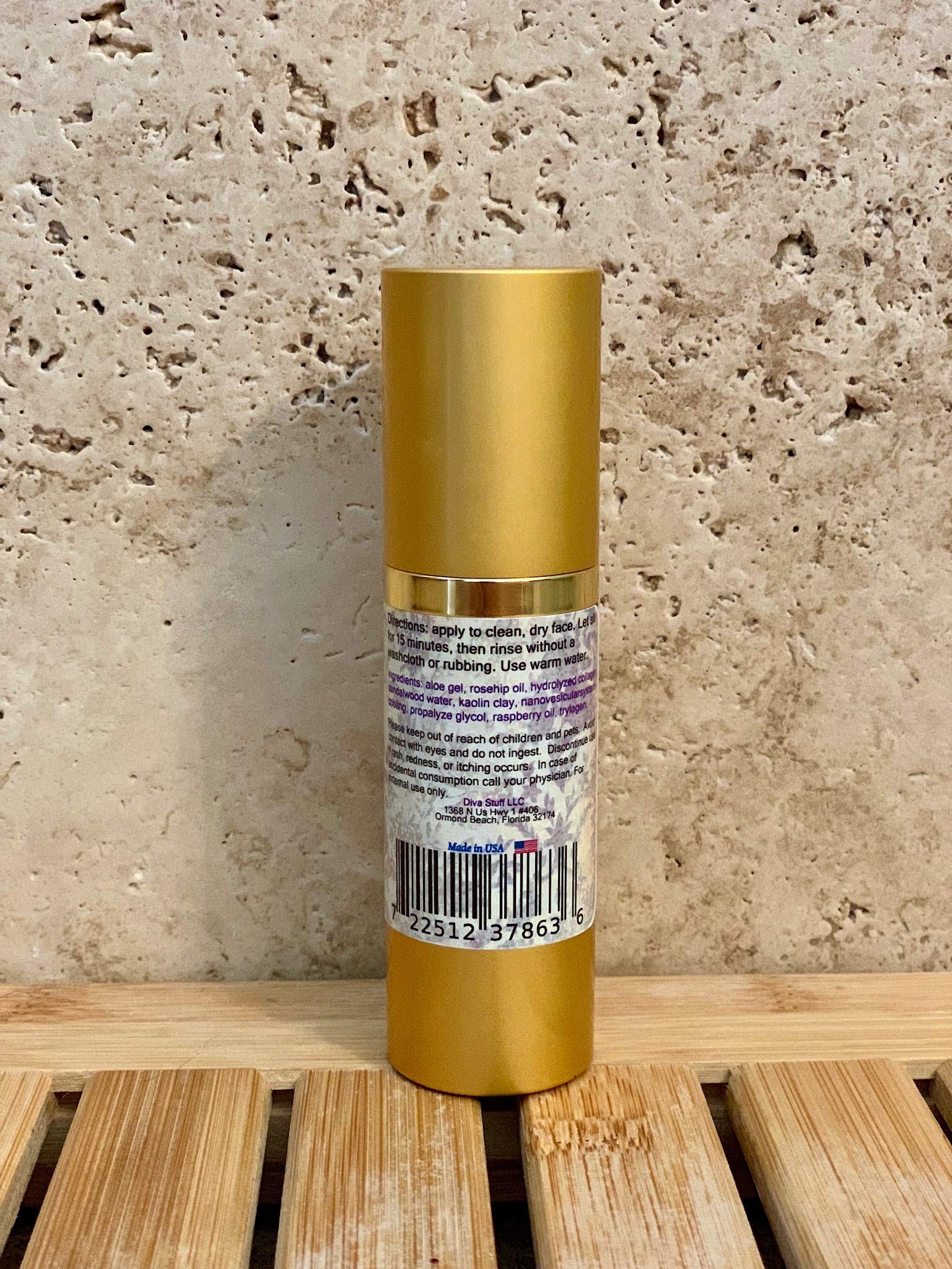 Cleopatra's Luxe Golden Beauty Anti-Aging Face Mask - Cooling & Tightening Gold Facial Treatment by Diva Stuff | Spa Night & Self-Care Essential