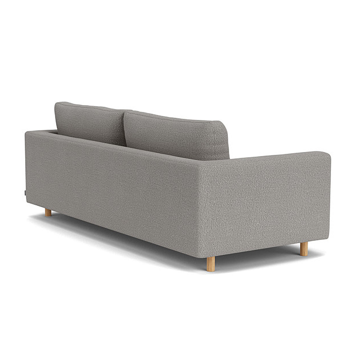 Modern Dylan Boucle 3-Seater Sofa - Soft Chenille Fabric Upholstered Couch for Living Room, Lounge & Office - Comfortable Mid-Century Design with Sturdy Wooden Legs