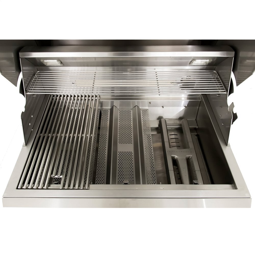 Blaze Professional 34-Inch 3-Burner Built-In Natural Gas Grill with Rear Infrared Burner | BLZ3PRONG | Outdoor Kitchen & Backyard BBQ Cooking
