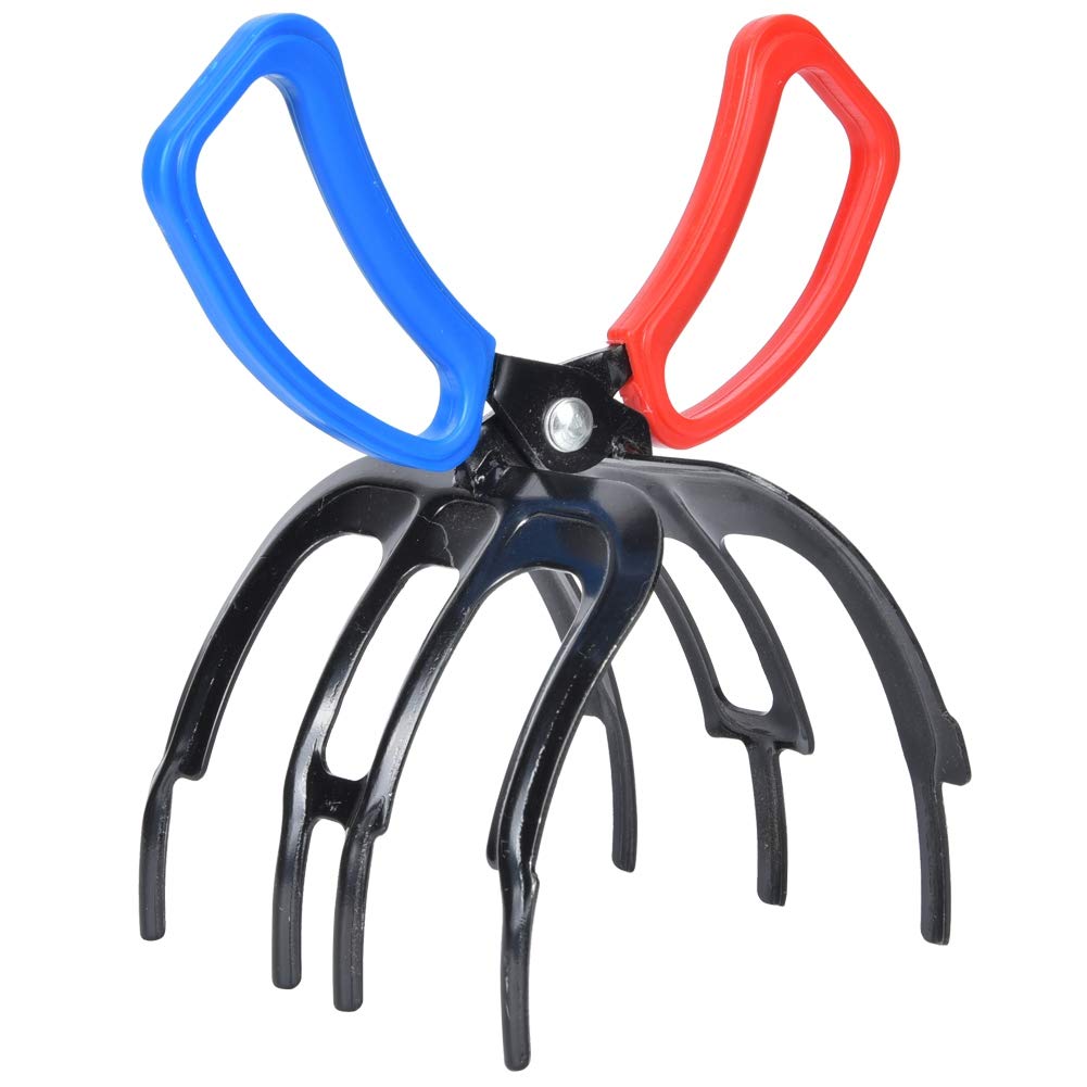 BORDSTRACT Fish Grabber - 3 Claw Power Grip Fishing Pliers with Non-Slip Metal & Comfortable Handle - Best Dehooker Tool for River, Sea & Ice Fishing - Perfect for Catch & Release, Boat Fishing & Outdoor Adventures