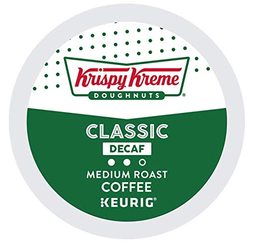 96 Count Krispy Kreme Classic Decaf Coffee K-Cups - Perfect for Office, Home & Keurig Brewers