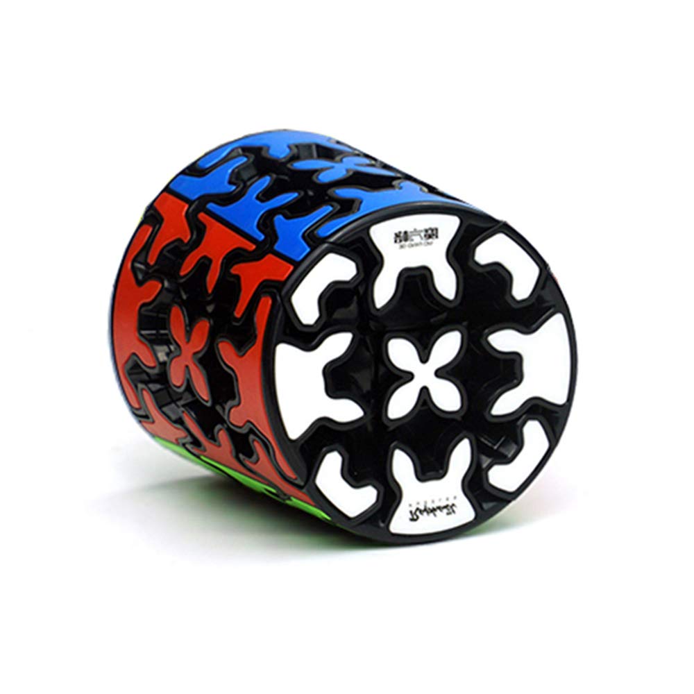 AI-YUN 3x3x3 Cylinder Gear Cube - Smooth Turning 3D Puzzle Brain Teaser Toy for Kids & Adults - Perfect for Speedcubing, STEM Learning, and Stress Relief