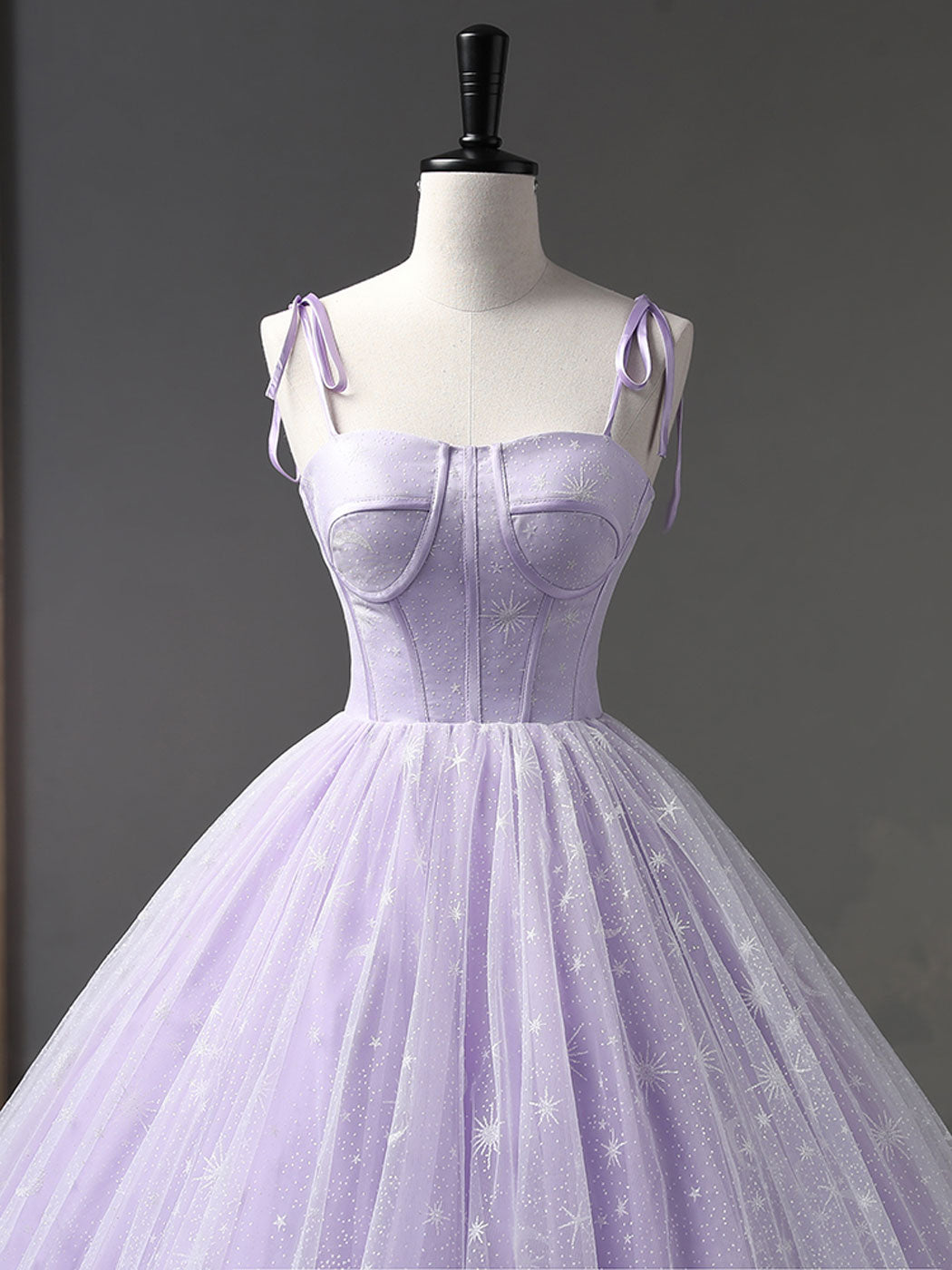 Elegant A-Line Purple Tulle Prom Dress for Women - Perfect for Homecoming, Formal Dances & Special Occasions
