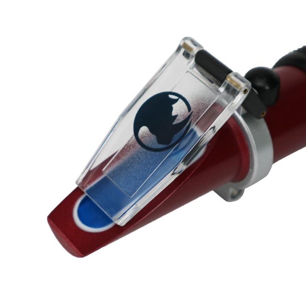 Rhino Clinical Refractometer for Serum Protein (0-12g/dl) & Urine Specific Gravity (1.000-1.050) - Digital Refractive Index 1.3330-1.3600 RI with Automatic Temperature Compensation & Teflon Coating - Ideal for Medical Labs, Veterinary Clinics, and Home Healthcare Use