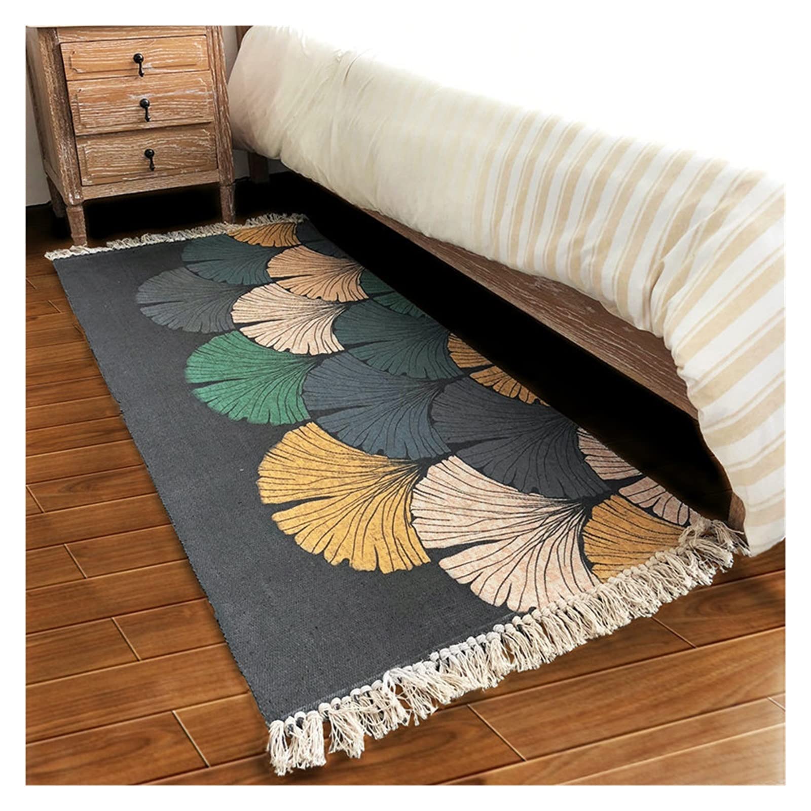 SHUYING 70X160cm Soft Cotton Carpet - Non-Slip Living Room Rug, Bedroom Floor Mat, Home Decor for Cozy Spaces (Color B) | Perfect for Family Rooms, Dormitories & Entryways