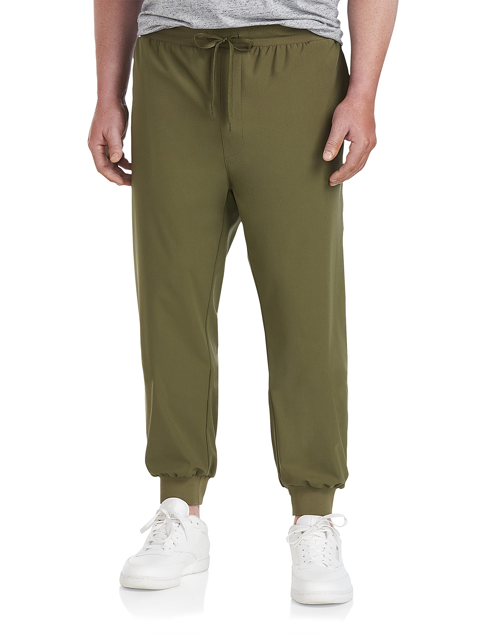DXL Big and Tall Hybrid Joggers for Men - Comfortable Mid Blue Athletic Pants with Stretch Fabric - Perfect for Gym, Running, and Casual Wear