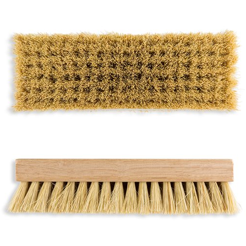 Tampico Hard Bristle Scrubbing Brush - 2.5 x 7.5 Inch - Heavy Duty Cleaning Brush for Kitchen, Bathroom, Grill & Outdoor Use - Natural Fiber Bristles for Tough Stains & Grime