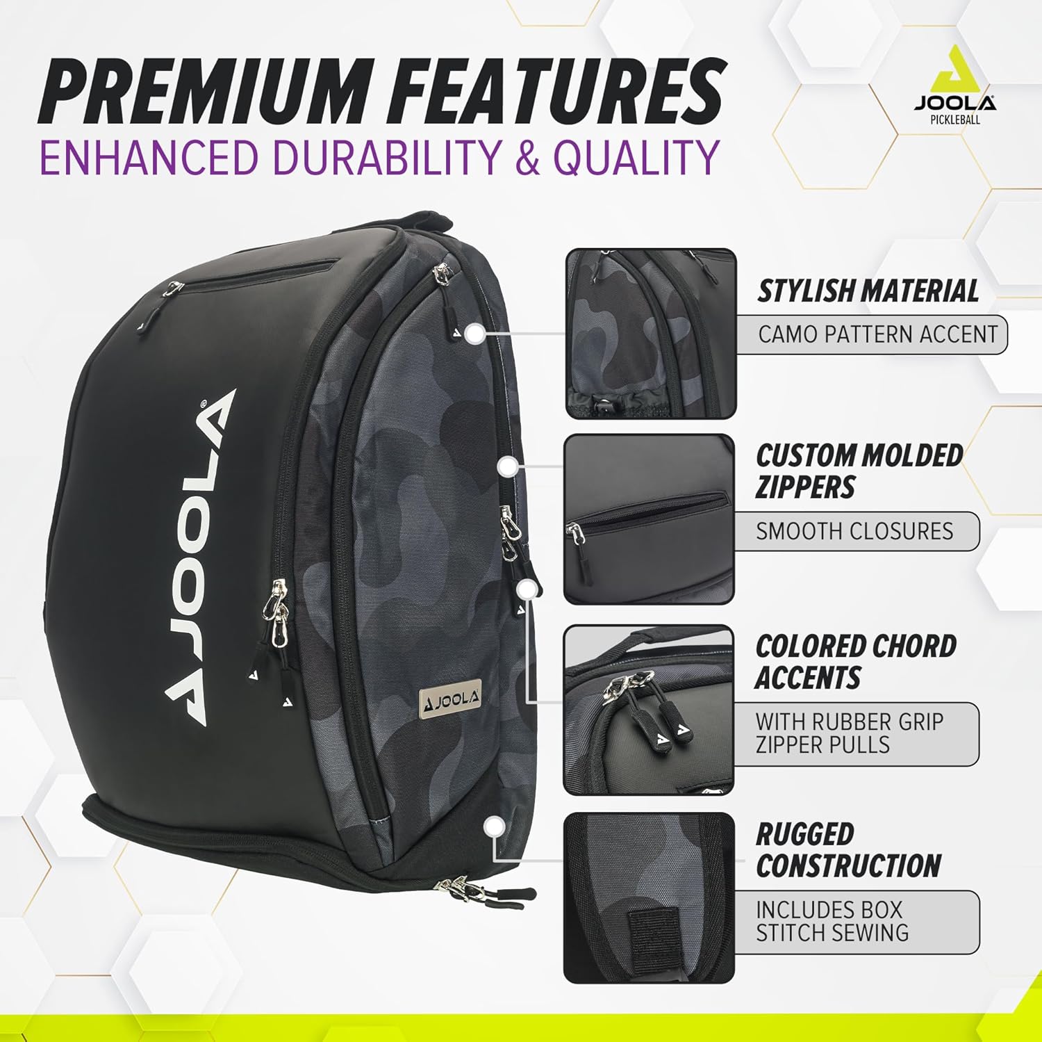 JOOLA Vision II Deluxe Table Tennis Backpack for Paddles & Balls - Premium Ping Pong Equipment Storage for Players & Tournaments | Perfect for Training, Competition & Travel