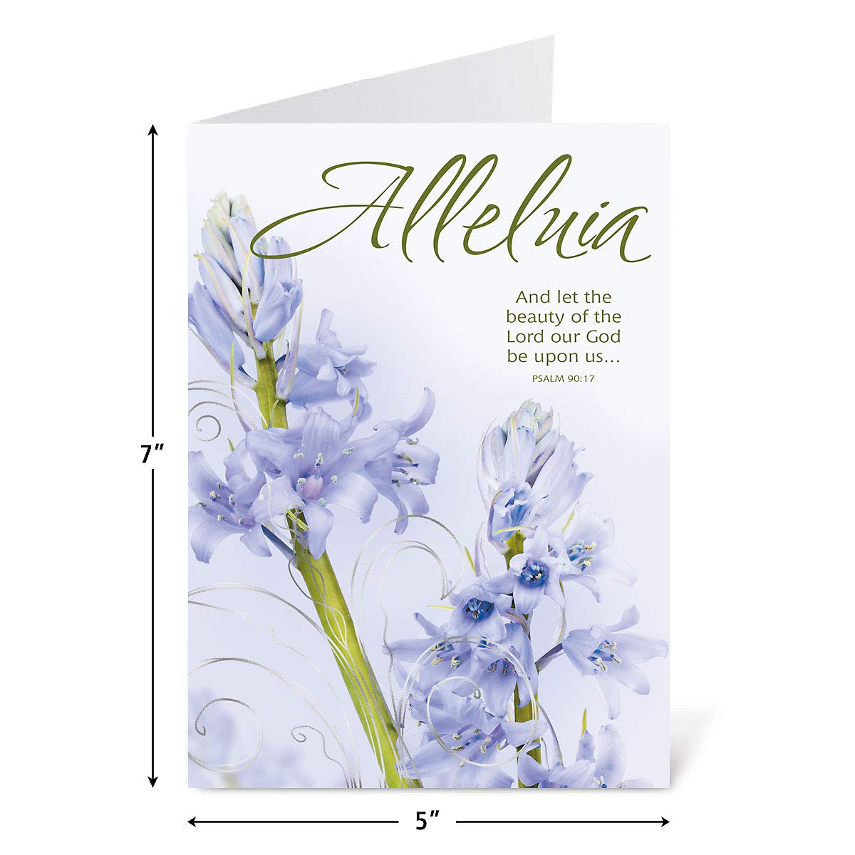 Deluxe Joy Religious Easter Greeting Card Set - 8 Cards for Kids & Adults with White Envelopes, 4 Beautiful Designs, 5