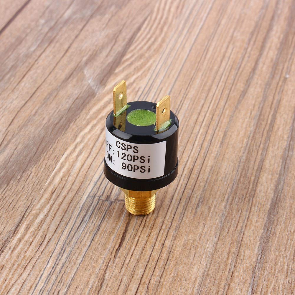 Heavy Duty Air Compressor Pressure Switch 90-120 PSI - Industrial Air Pressure Control Valve for Pneumatic Tools & HVAC Systems