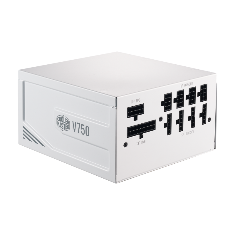 Cooler Master MPY-750V-AGBAG-UK V750 Gold V2 750W Full Modular White Power Supply - 80 Plus Gold Certified, 10 Year Warranty - Ideal for Gaming PCs, Workstations, and High-Performance Builds