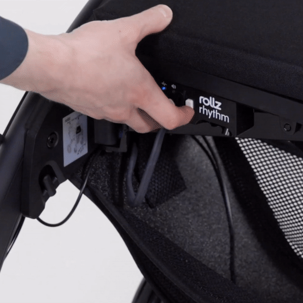Rollz Motion Rhythm Rollator for Parkinson's - Lightweight Mobility Walker with Seat & Storage - Ideal for Seniors & Elderly Care at Home or Outdoors