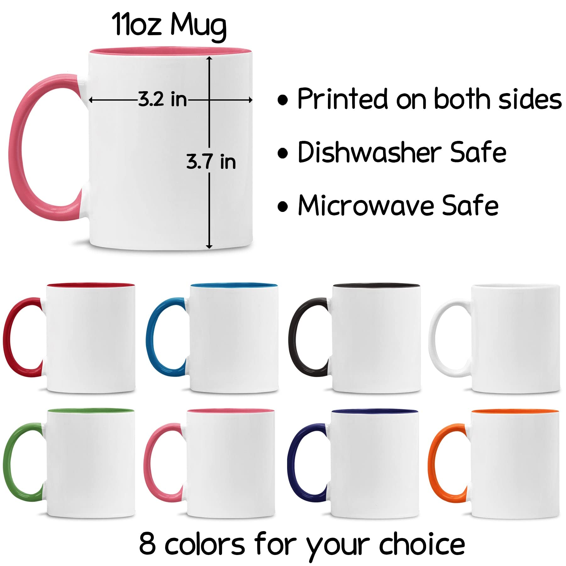 Personalized Best Friend Mugs for Women - Custom Name Coffee Cup Gift for BFF, Bestie & Long Distance Friendships - 11oz Ceramic Mugs for Coffee, Tea & Hot Drinks - Perfect for Birthdays, Anniversaries & Friendship Day Gifts