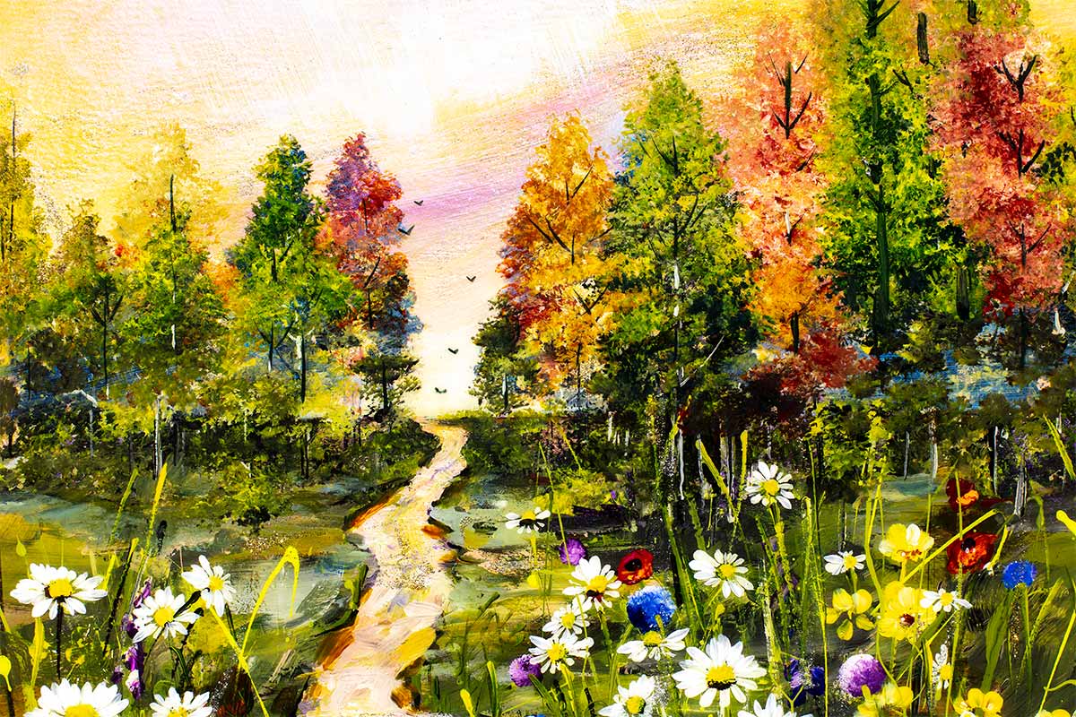 Original 'A Long Walk II' Painting - Handmade Artwork for Home & Office Decor | Perfect for Living Rooms, Bedrooms & Gifts