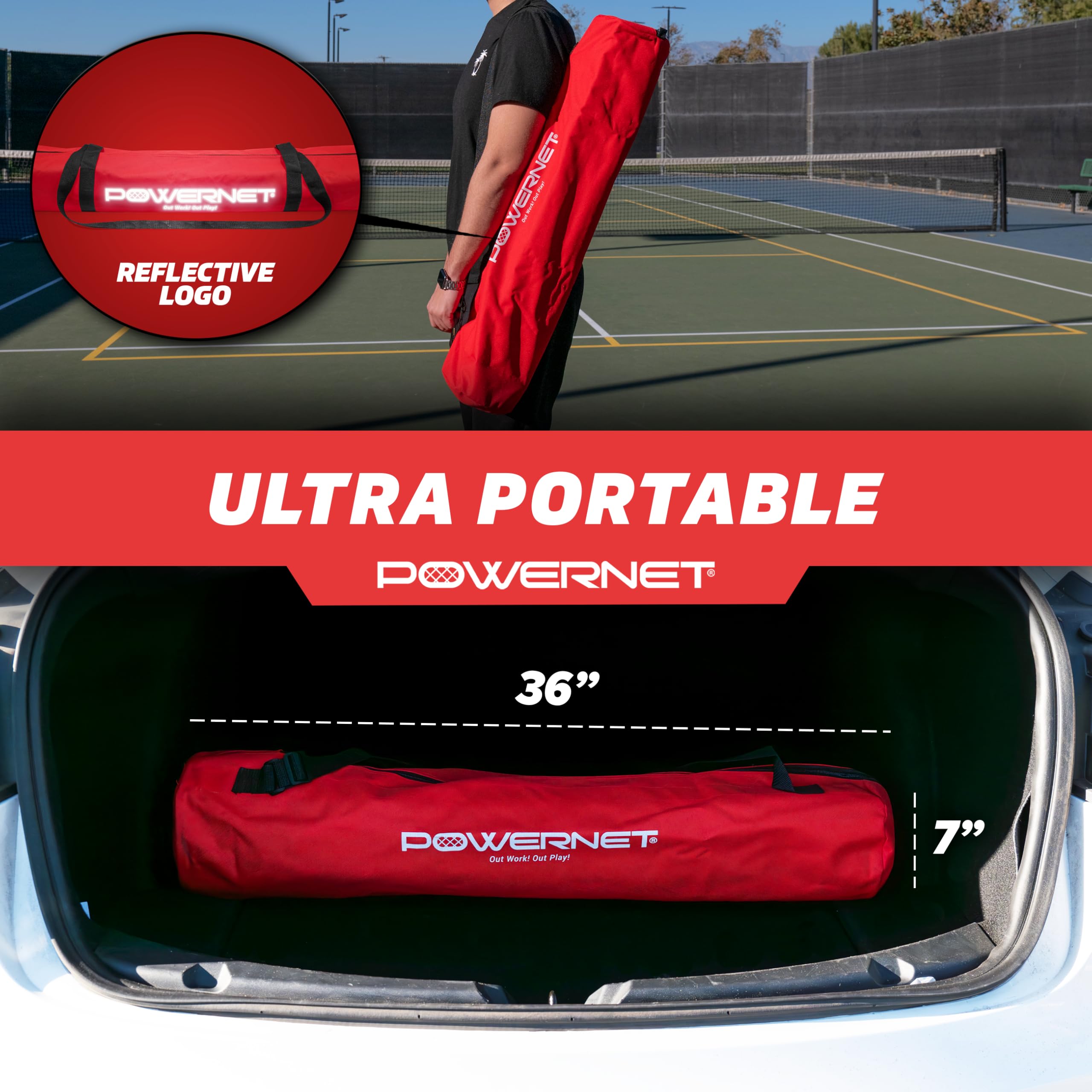 PowerNet Wheeled Caddy Cart - Portable Multi-Sport Ball Hopper for Baseball, Softball & Tennis | Perfect for Training, Drills & Team Practices | Durable Sports Equipment for Coaches & Players
