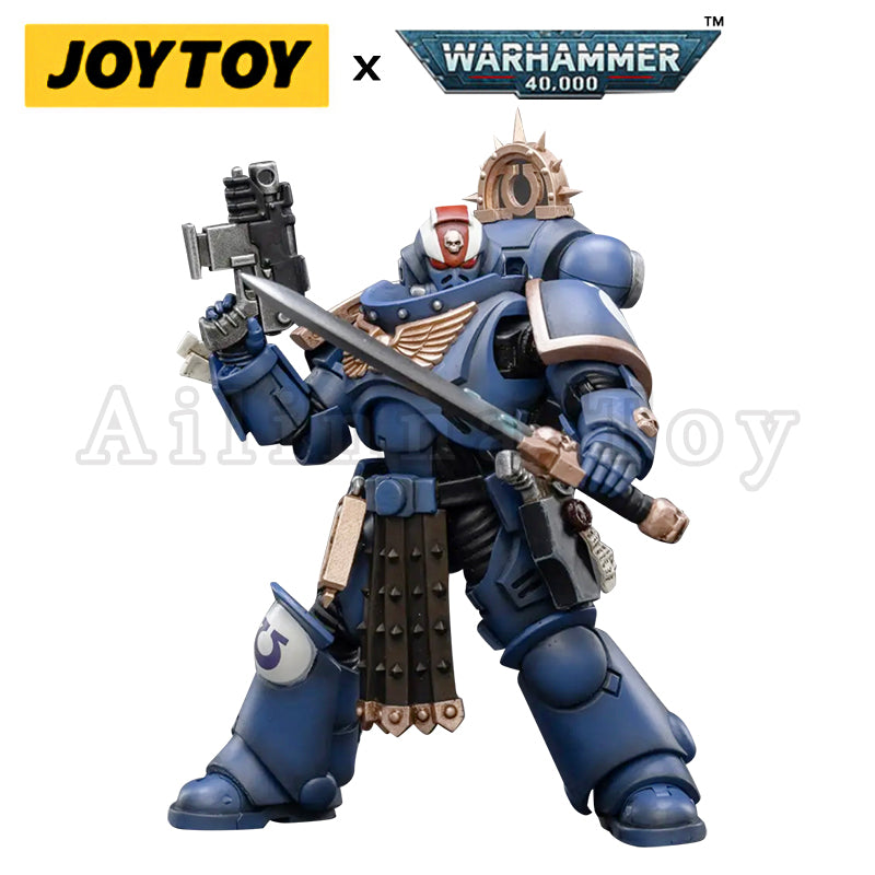 1/18 JOYTOY Warhammer 40K Ultramarines Primaris Lieutenant Amulius Action Figure - Collectible Miniature for Tabletop Gaming & Display