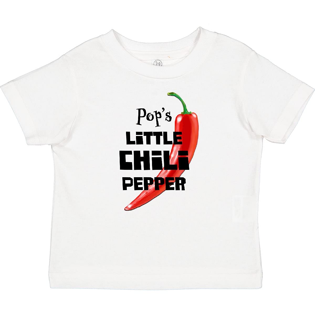 Inktastic Pop's Little Chili Pepper Baby T-Shirt - Cute Infant Bodysuit for Boys & Girls - Perfect for Family Photos, Birthdays & Holiday Outfits