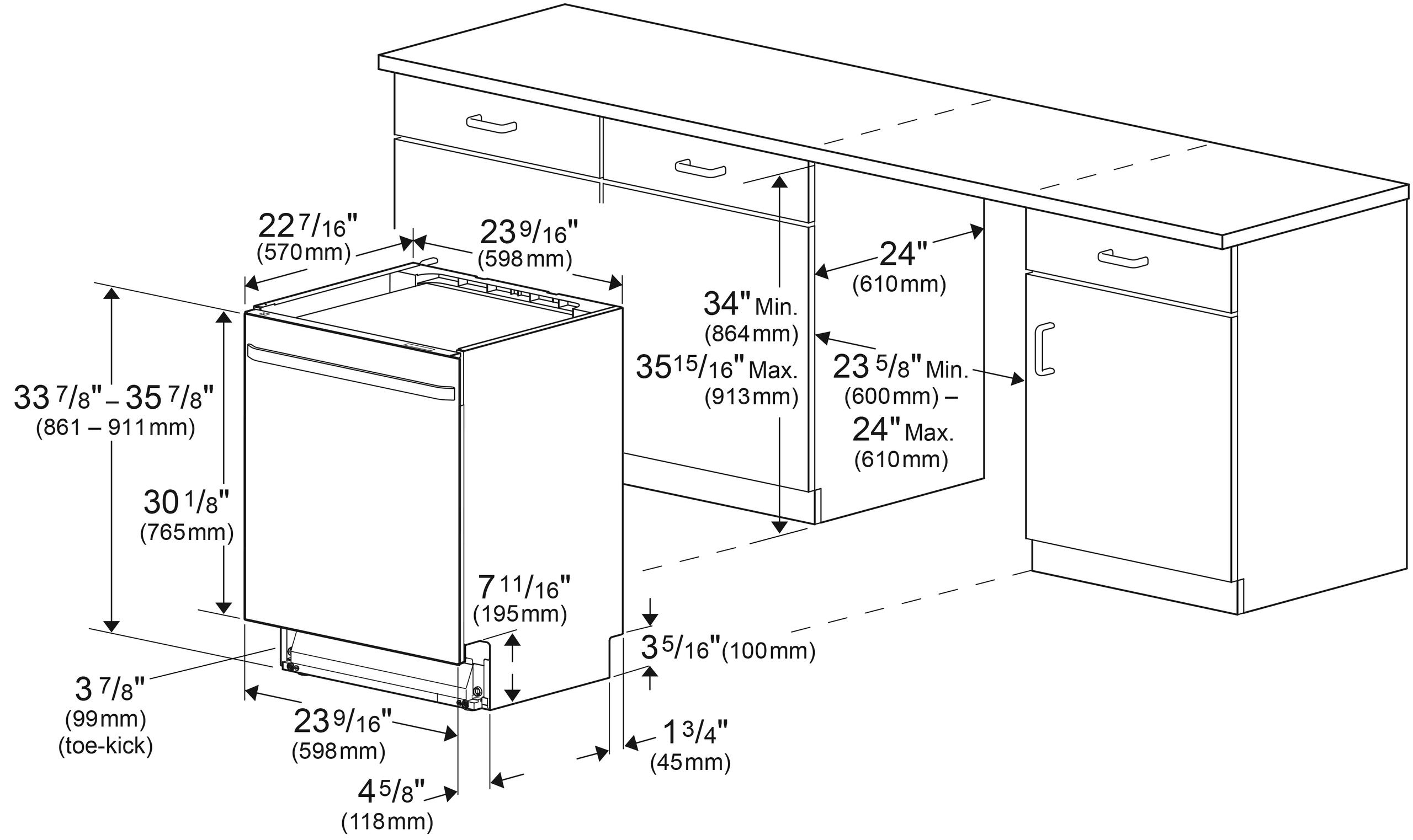 Beko DDT39434X 16 Place Settings Tall Tub Dishwasher - 39.0 Inch Built-In for Large Families | Perfect for Kitchens with Heavy Dishwashing Needs
