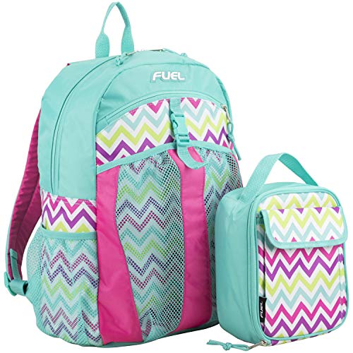 Chevron Print/Turquoise/English Rose Pink