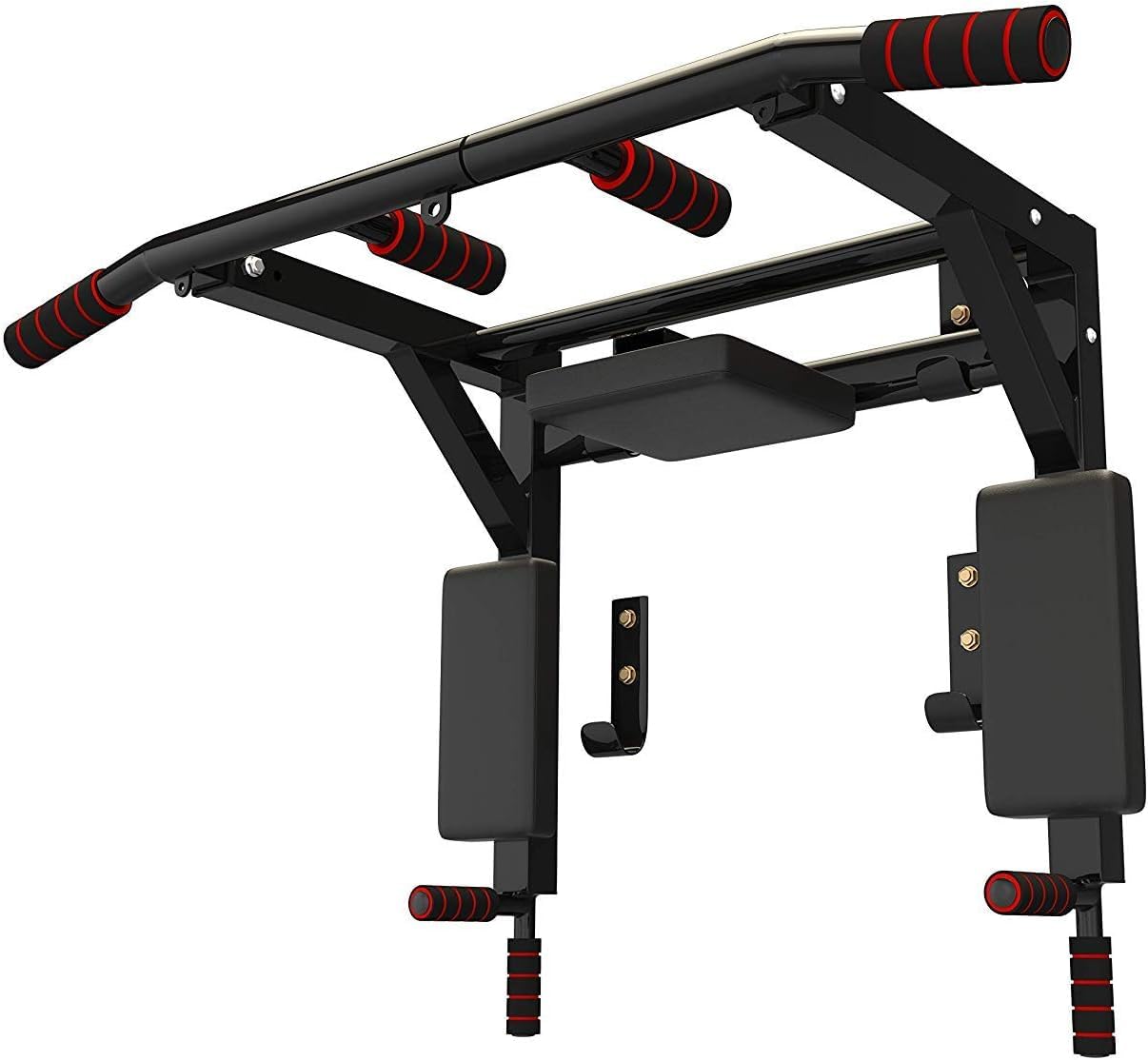 Multifunctional Wall Mounted Pull Up Bar - Chin Up Bar & Dip Station for Home Gym - Perfect for Strength Training, Calisthenics & Full Body Workouts