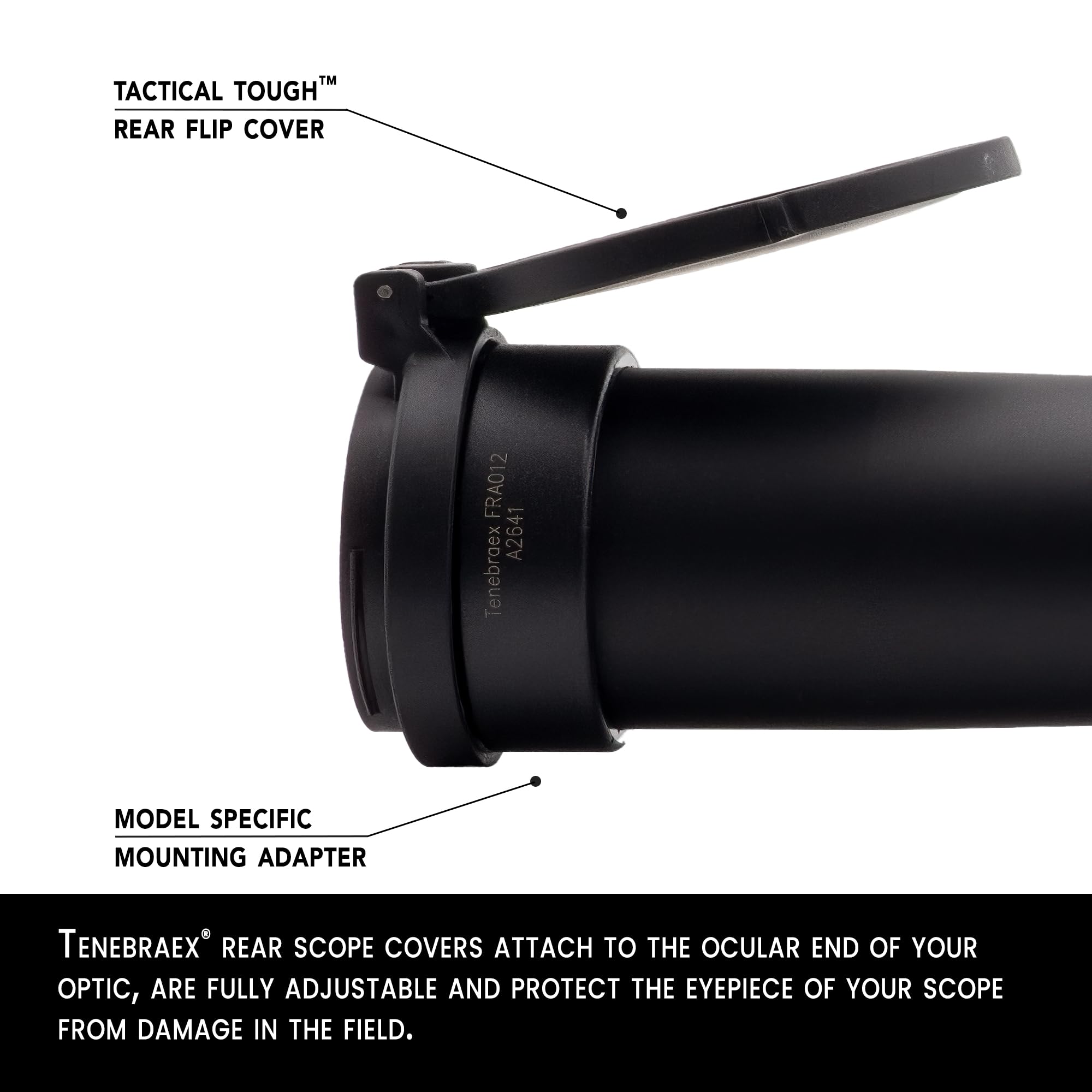 Tenebraex Ocular & Objective Scope Cover Kit for Nightforce - Premium Rifle Scope Protection for Hunting & Shooting - Ideal for Outdoor Adventures, Tactical Training, and Long-Range Precision Shooting