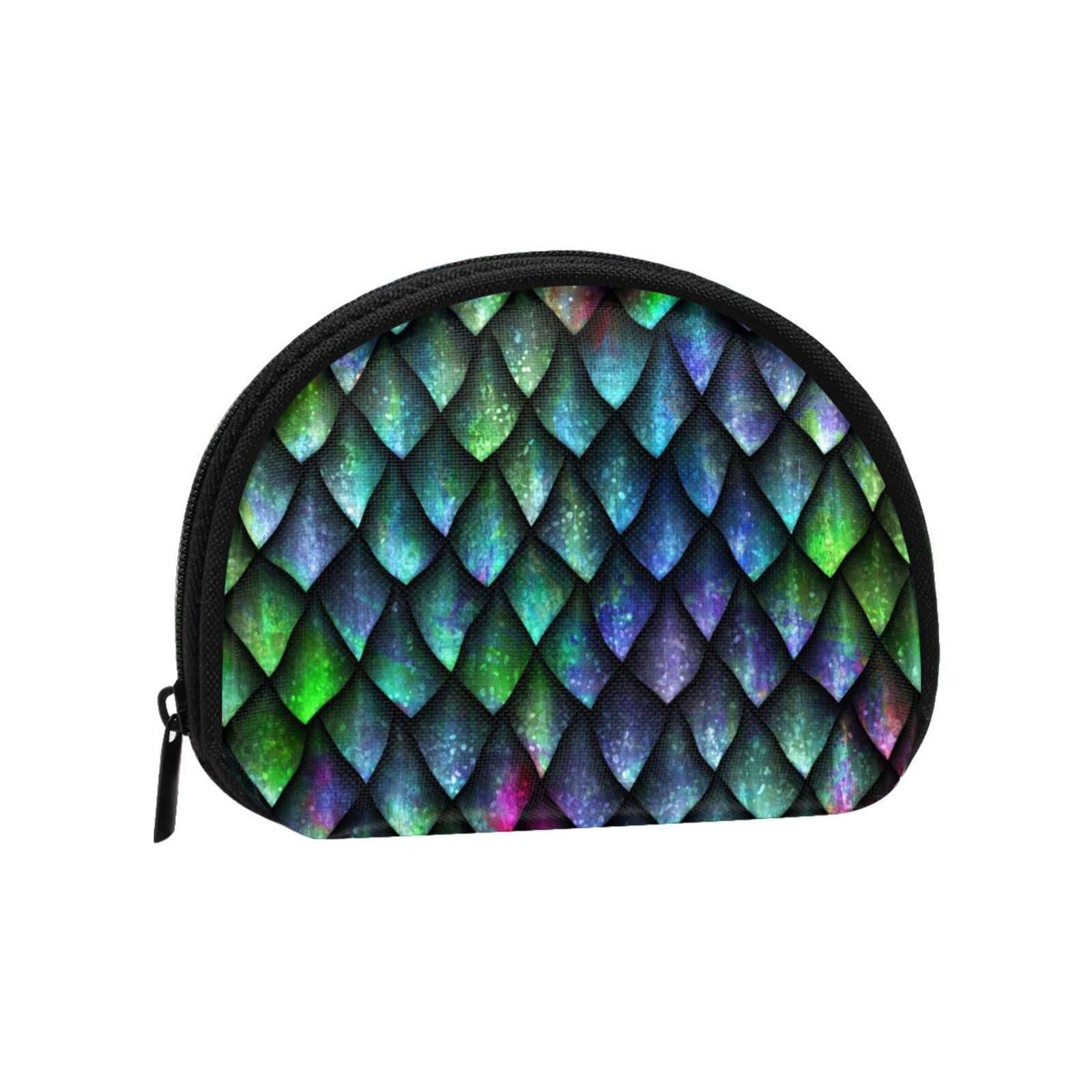 Dragon Scale Coin Purse - Zippered Wallet for Men & Women | Unique Change Holder for Coins & Cash | Perfect for Cosplay, Renaissance Fairs & Everyday Use
