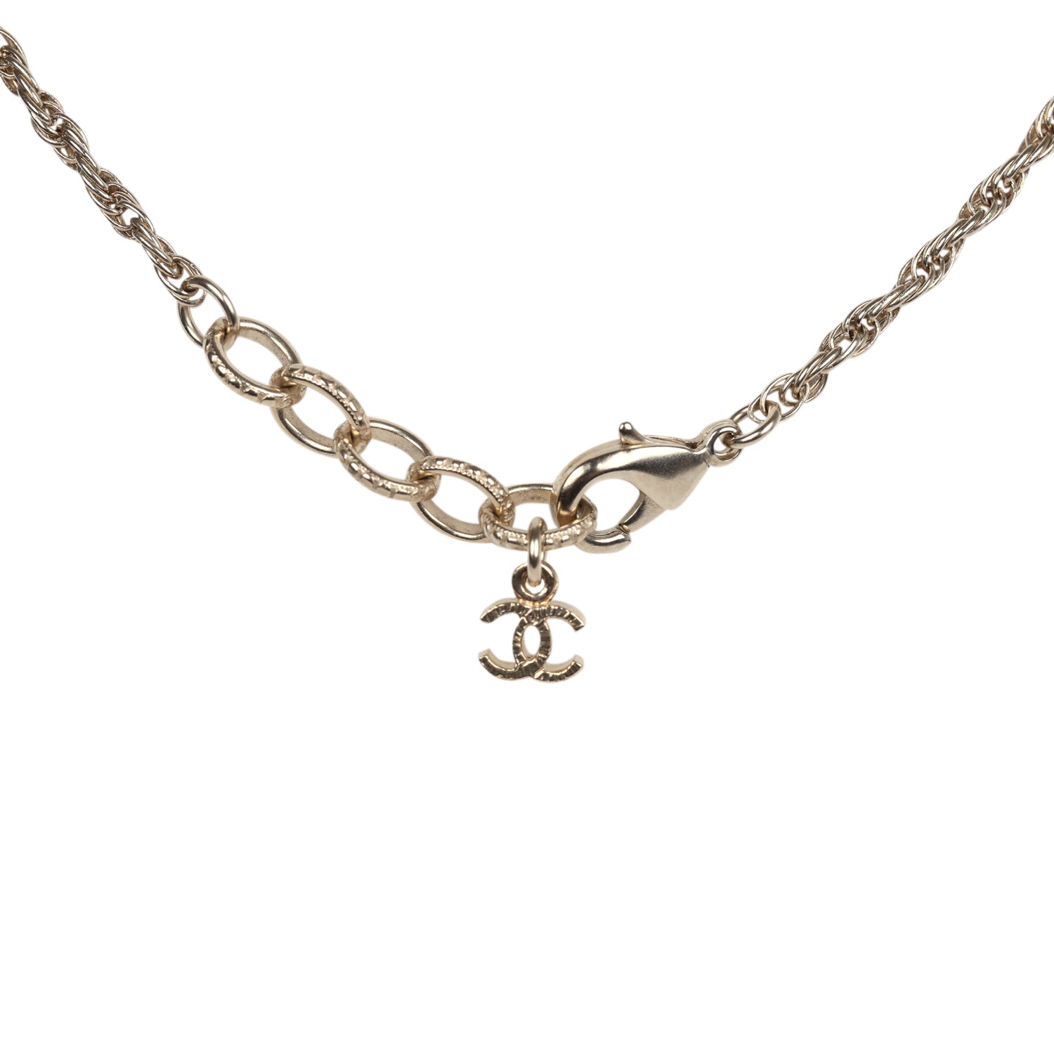 Chanel Round CC Pearl Pendant Necklace in Light Gold - Elegant Pearl Jewelry for Women, Perfect for Parties, Weddings & Special Occasions