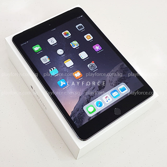 Apple iPad Mini 3 16GB Wi-Fi + Cellular - Space Gray | Compact Tablet for Work, Travel & Entertainment