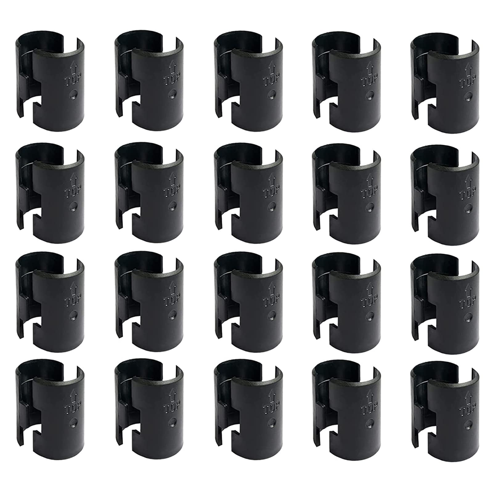 40 Pack Wire Shelf Clips & Shelving Sleeves - Heavy Duty 1