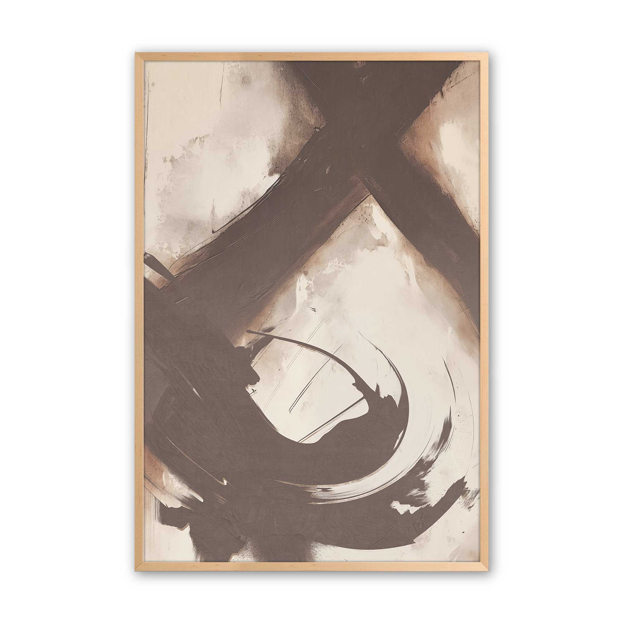 Abstract Sienna Swirl I Print - Modern Art Wall Decor for Living Room, Bedroom & Office | Canvas Painting for Home & Office Decoration