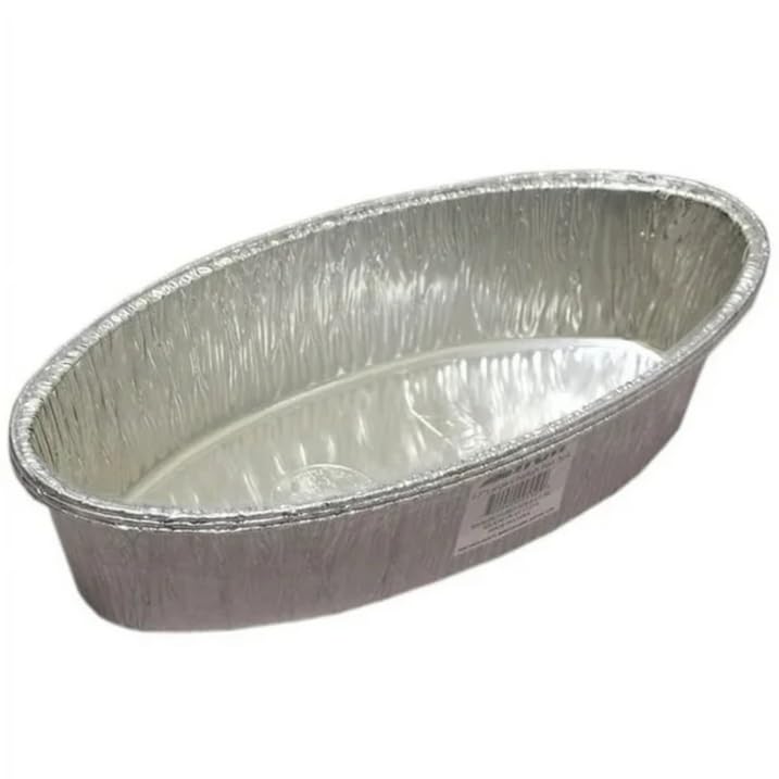 36-Pack Disposable Aluminum 5lb Large Oval Loaf Pans - 100% Recyclable Baking Pans for Challah, Cakes, Bread & Brownies - Perfect for Thanksgiving, Holidays & Everyday Baking - Heavy Duty Foil Pans for Home & Commercial Use