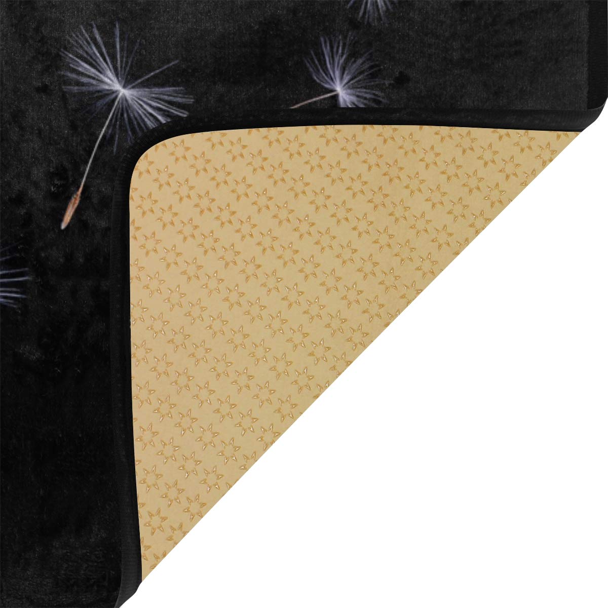Susiyo Dandelion Kitchen Rug Mat - Anti-Fatigue, Non-Slip Floor Mat with Oil & Stain Resistance - Easy Clean Indoor/Outdoor Kitchen & Bath Mat - Perfect for High-Traffic Areas, Sink Stations & Entryways