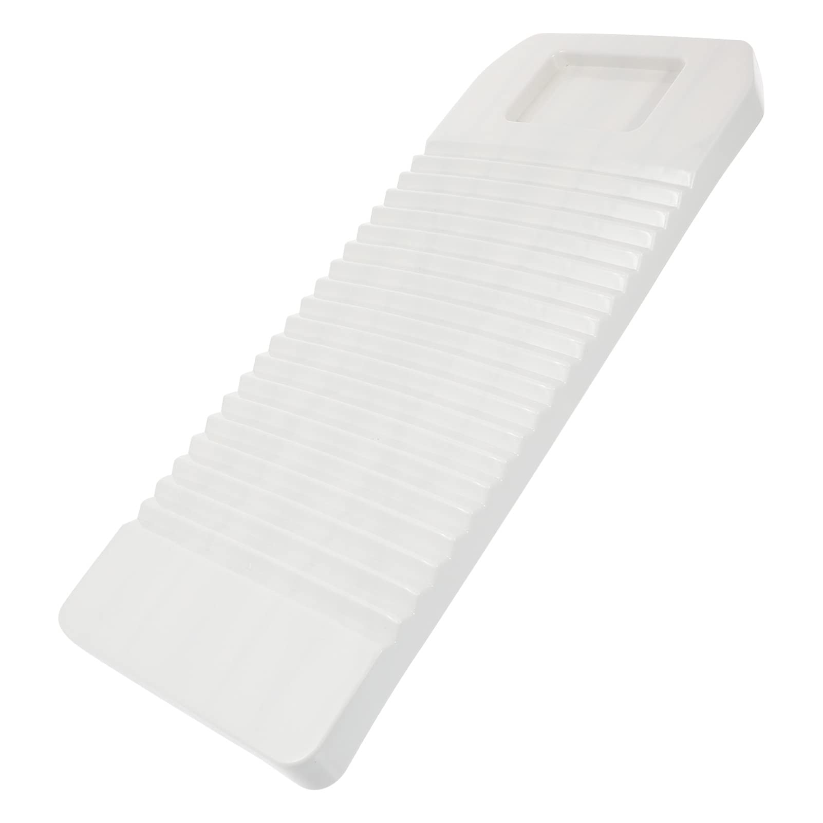 DOITOOL Plastic Washboard - White Hand Washing Board for Underwear, Clothes & Delicates | Manual Laundry Tool for Camping, Travel & Off-Grid Living