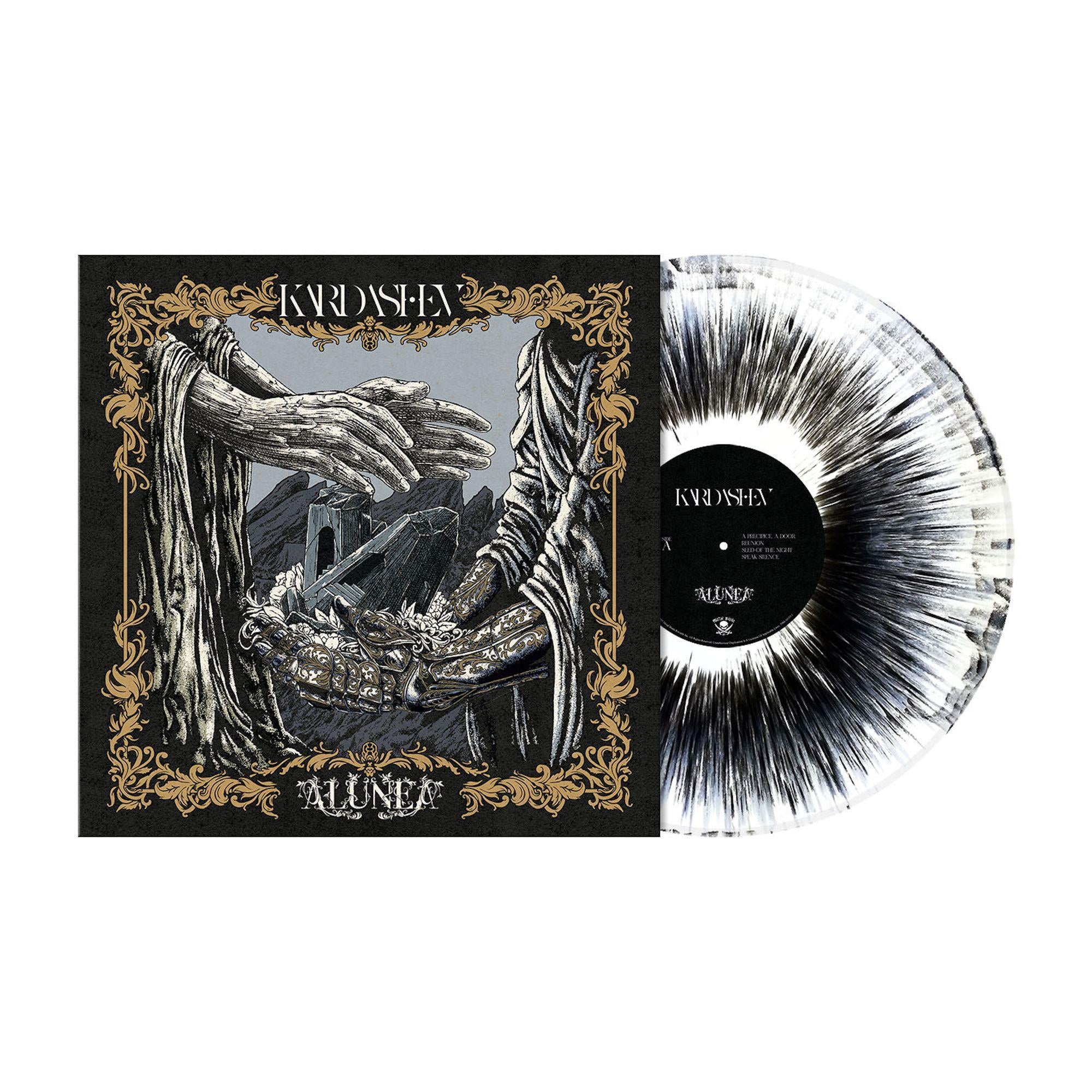 Alunea White & Black Dust Vinyl Record - Premium Quality Vinyl LP for Audiophiles & Music Collectors - Perfect for Home Listening, DJ Sets & Vinyl Collections