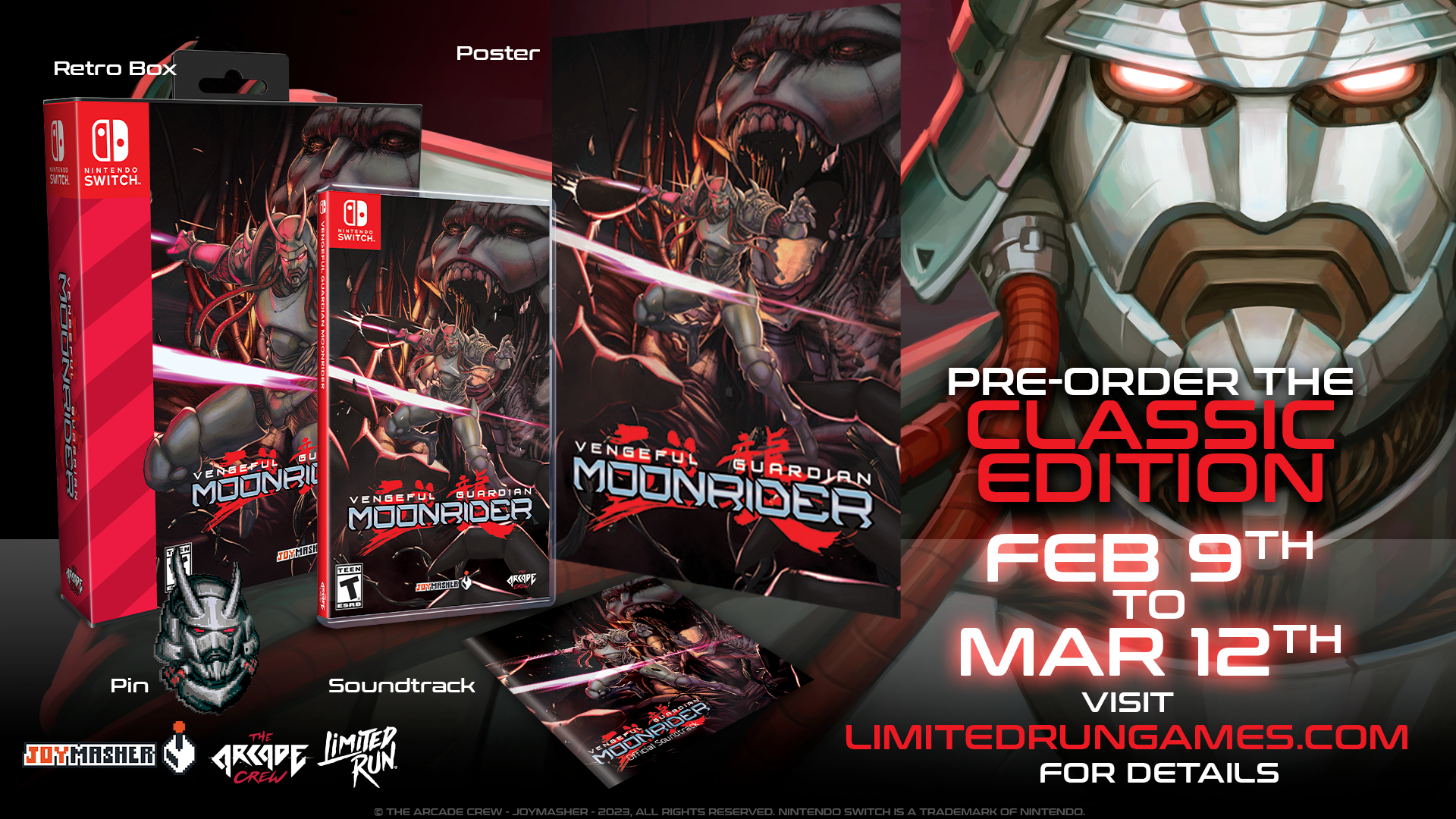 Vengeful Guardian: Moonrider Collector's Edition for Nintendo Switch - Limited Edition Retro Action Game for Gaming Enthusiasts | Perfect for Switch Collectors and Retro Gaming Fans